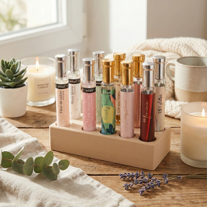 Support de rangement imprimé en 3D pour flacons de parfums Adopt et Numera