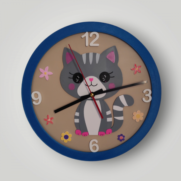 Horloge chat